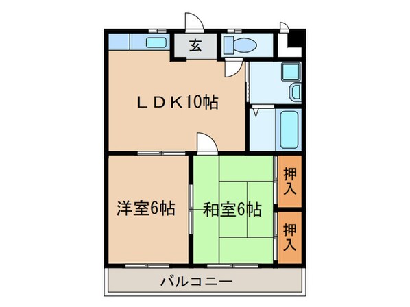 メリーハウスⅡの物件間取画像